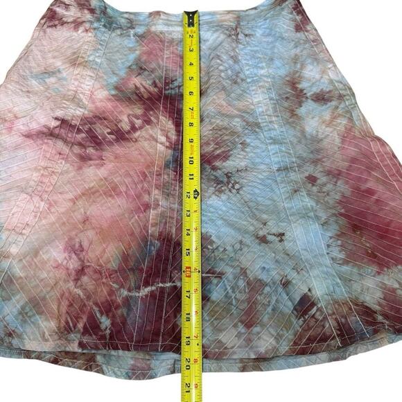 Tie Dye Skirt A-line Rough And Tumble Vintage 8 Whimsical Festival Granola Girl - Picture 5 of 5